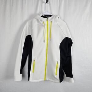 Spyder Ardent Jacket Women's L White & Black Full Zip Hooded